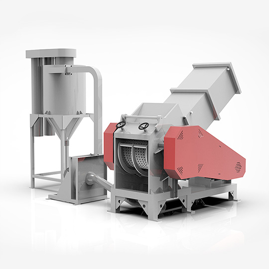 horizontal pipe crusher