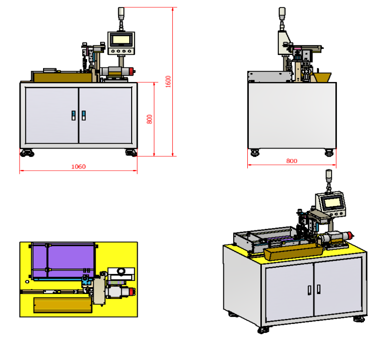 Automatic tube shrinking machine