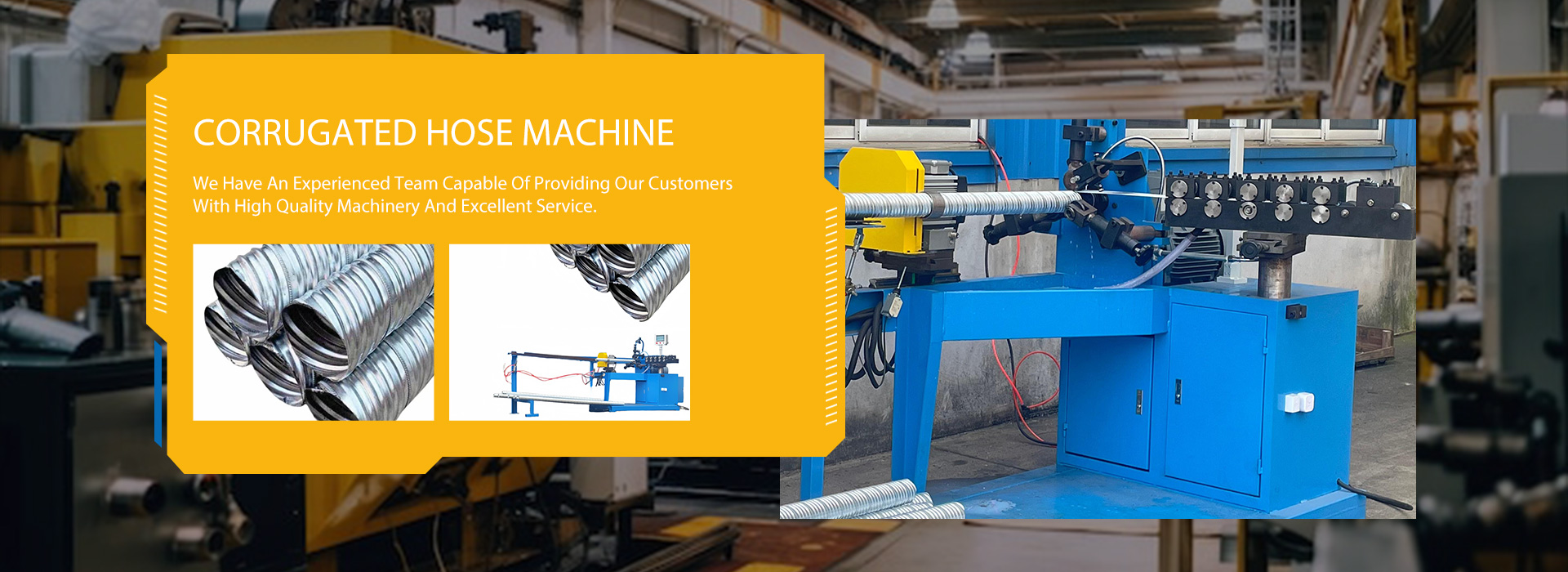 corrugated hose machine