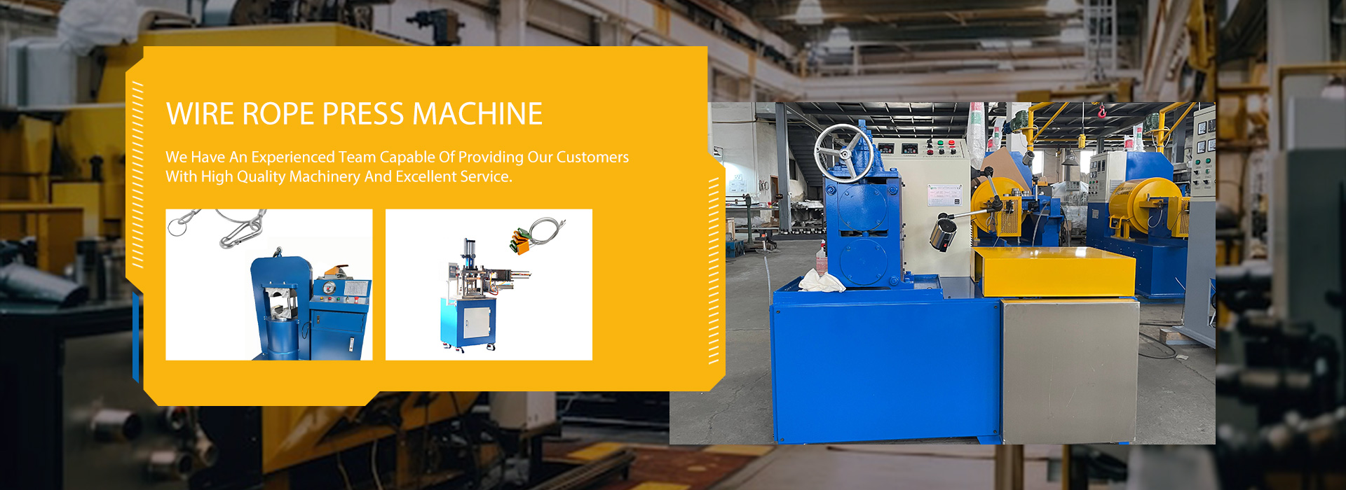 wire rope press machine