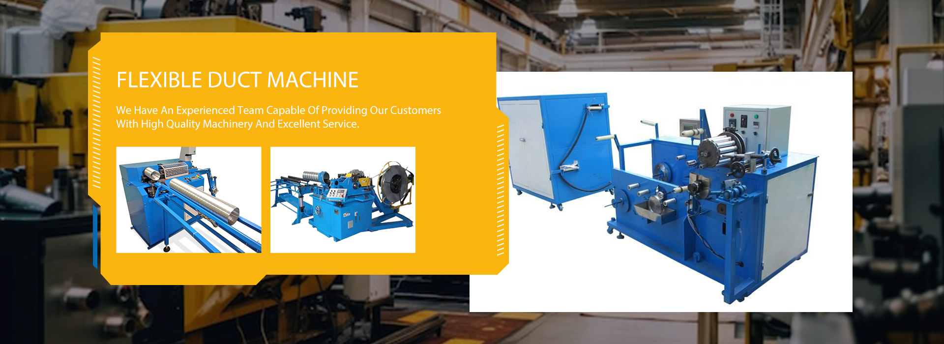 flexible duct machine