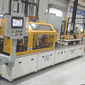 aluminum extruded microchannel tube straightening and cutting machine