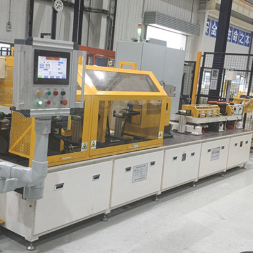 aluminum extruded microchannel tube straightening and cutting machine