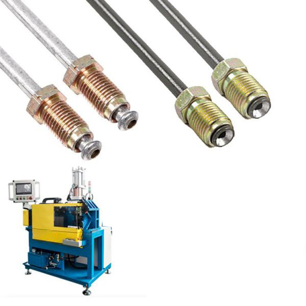 hydraulic brake pipe line flare tube end forming machine