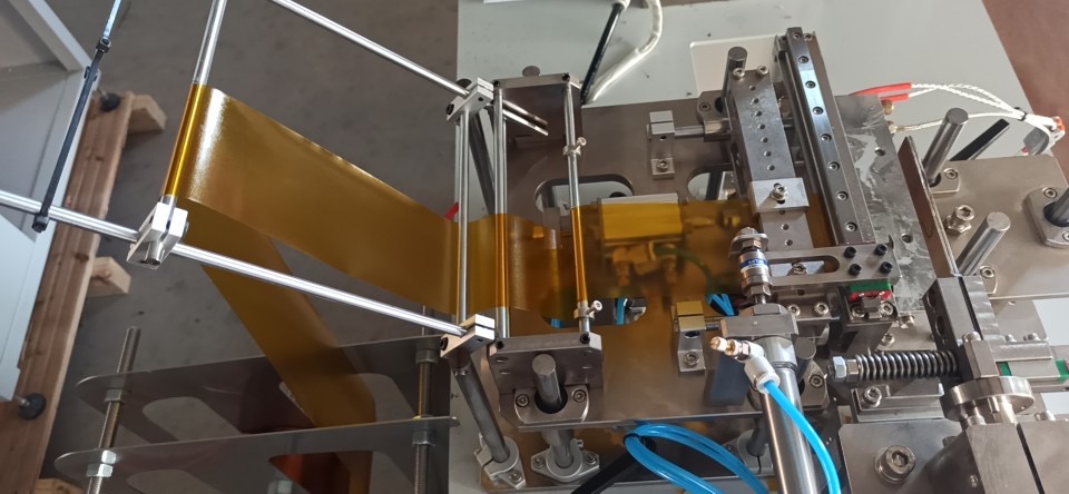 ptc heating element pi polyimide film taping and wrapping machine