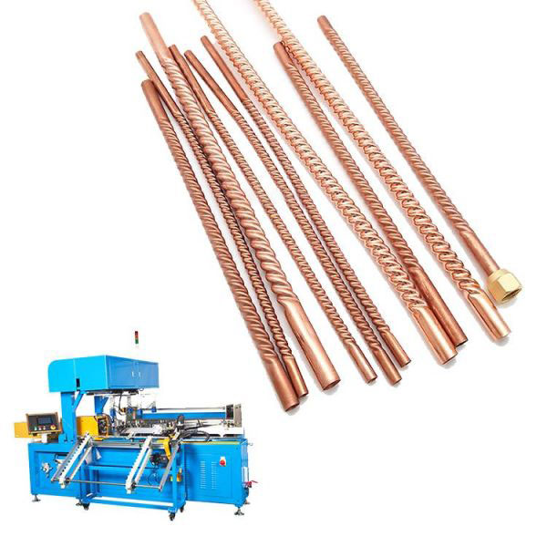 corrugated flexible copper fin tube twisting machine