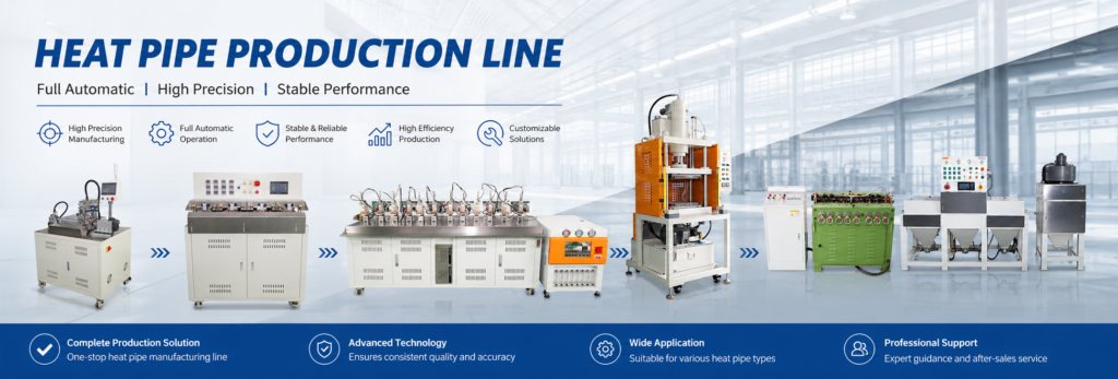 Heat Pipe Making Machine for Efficient Heat Pipe Production Heat pipe production line